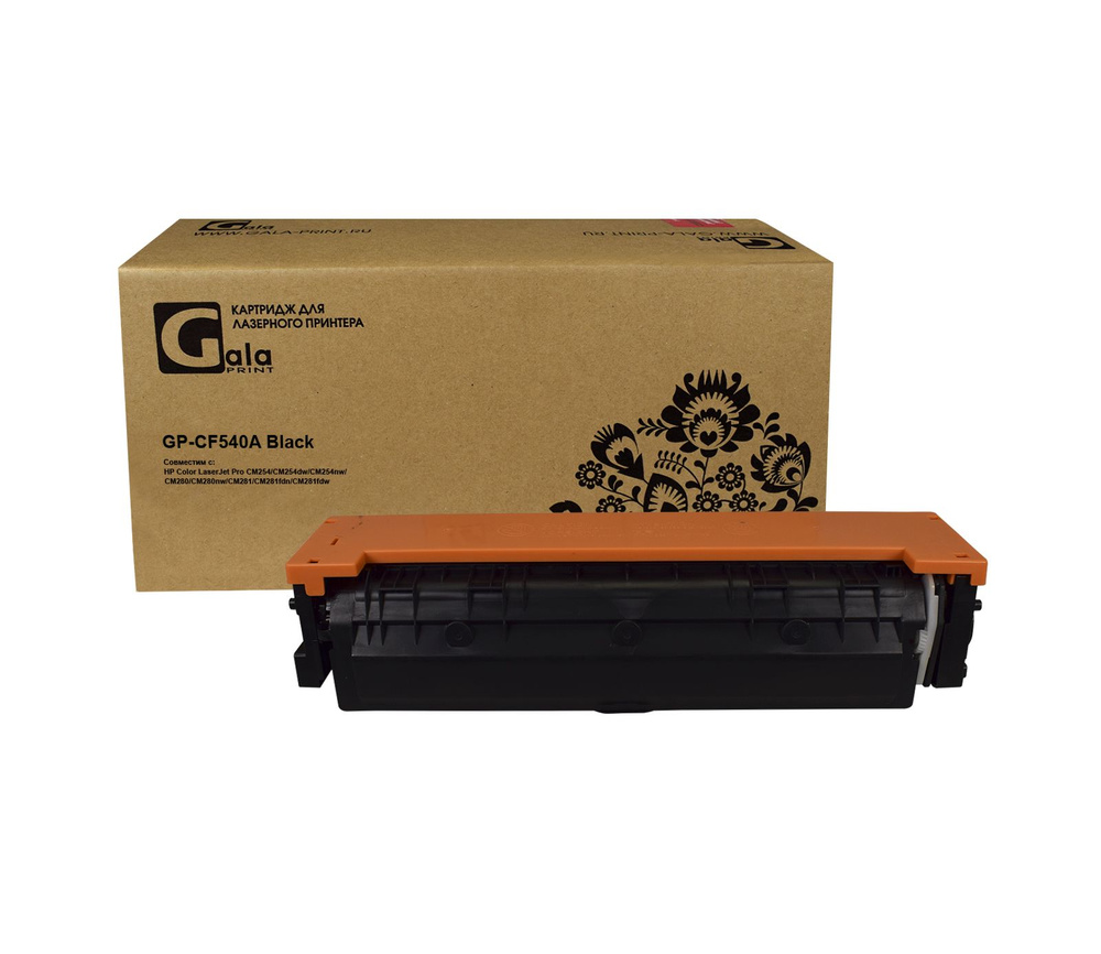 Картридж GalaPrint CF540A (HP 203A) для принтеров HP Color LaserJet Pro M254/M254dw/M254nw/M280/M280nw/M281/M281fdn/M281fdw #1
