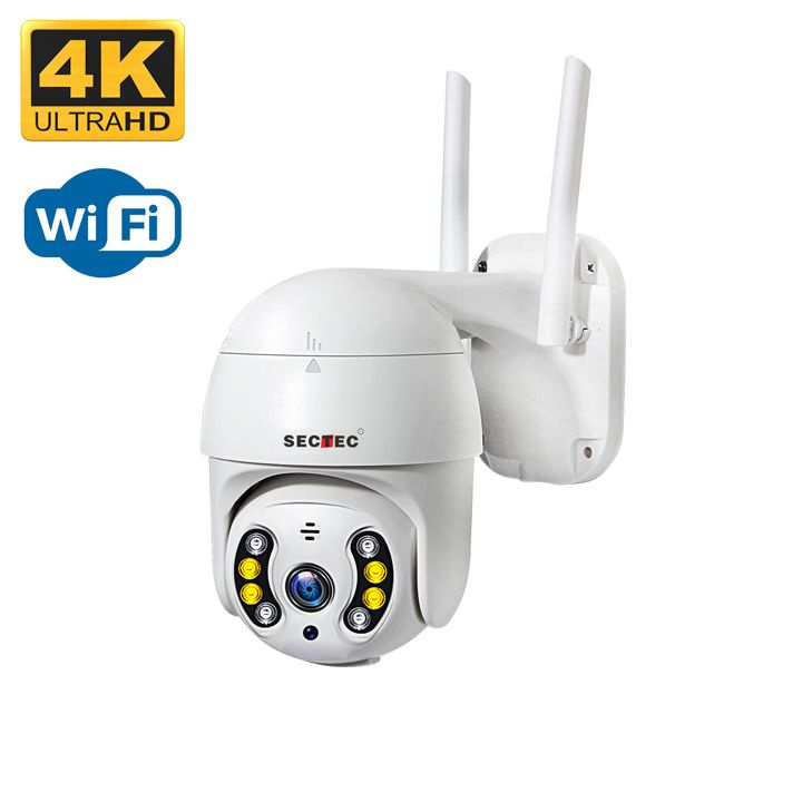 Уличная поворотная Wi-Fi PTZ камера видеонаблюдения Wi-Fi 4К STARVIS COLORVU с LAN портом SECTEC ST-IPPTZ220-4K-SD-W-A(Блок #1