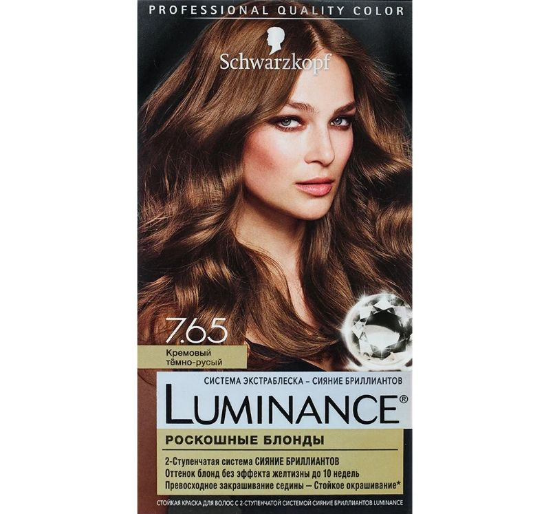 Краска для волос Schwarzkopf Luminance тон 7.65 Кремовый темно-русый, 165мл  #1