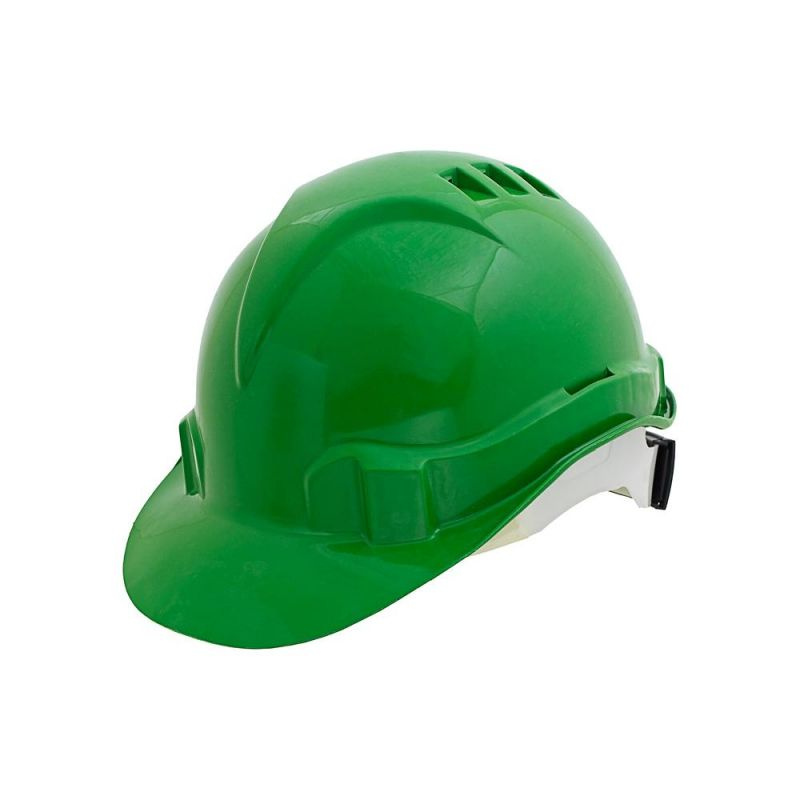 Каска защитная ЕВРОПЛАСТ-ЛЮКС зеленая, 52-66 см, 1 штука #1