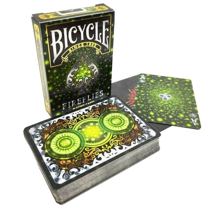 Карты игральные 54 шт. Bicycle Fireflies, с пластиковым покрытием  #1