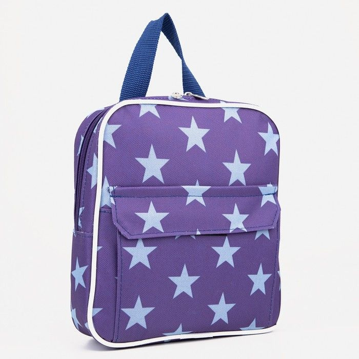 ЗФТС Рюкзак на молнии, наружный карман, звезды, цвет фиолетовый  #1