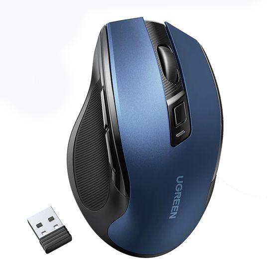Беспроводная компьютерная мышь Xiaomi UGREEN MU006 Ergonomic Wireless Mouse 2.4 G синий  #1