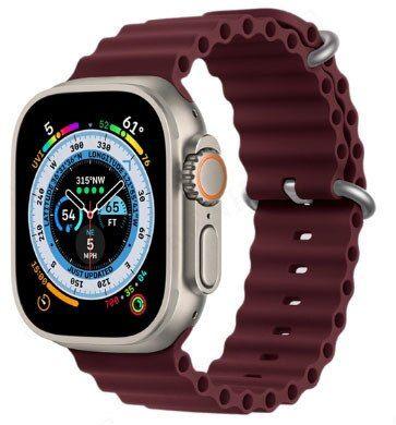 Ремешок для смарт-часов, фитнес-браслета Apple Watch Series 1 2 3 4 SE 5 6 7 8 ultra ультра силиконовый #1