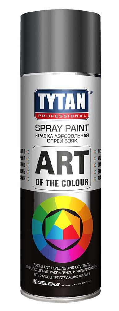 Аэрозольная краска Tytan Professional Art of the color глянцевая Серая RAL 7015, 400 мл, 4 шт  #1