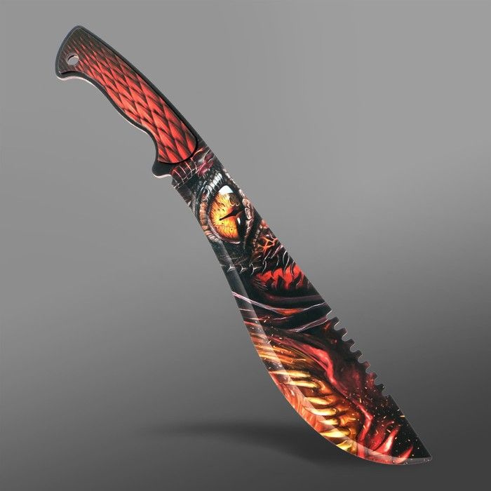 Сувенир деревянный нож мачете 'Дракон', 65 см #1