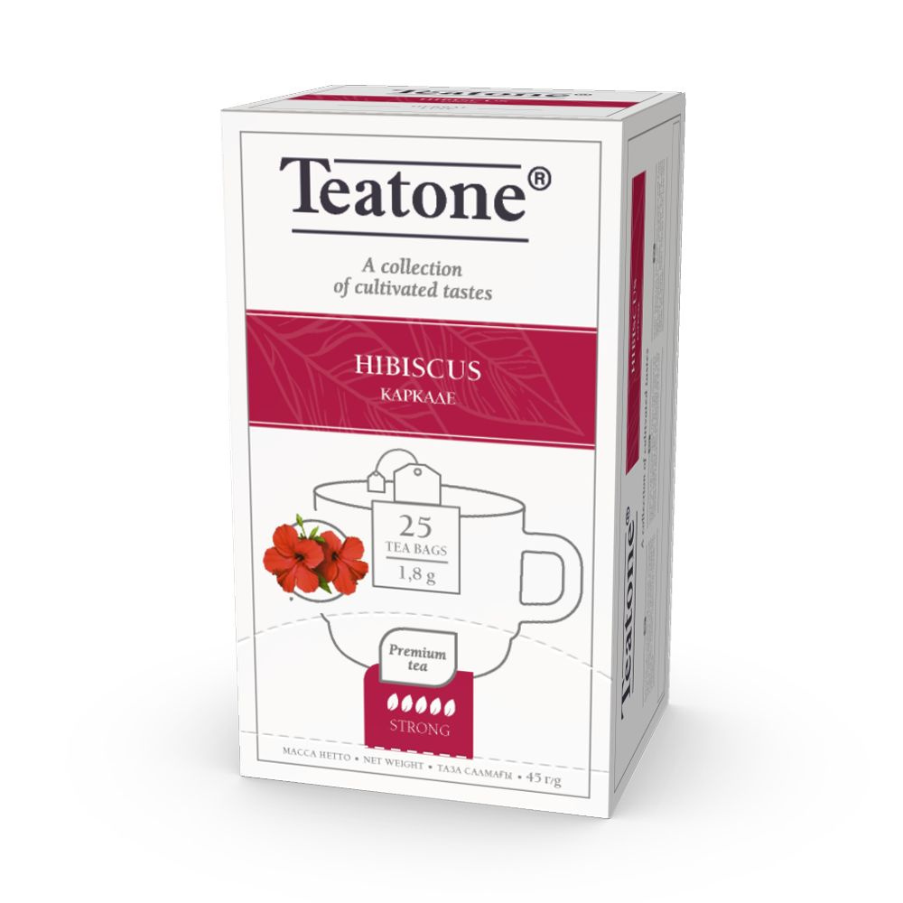 Teatone Чайный напиток КАРКАДЕ TEATONE в стиках, 25 стиков Гибискус! Натуральный!  #1