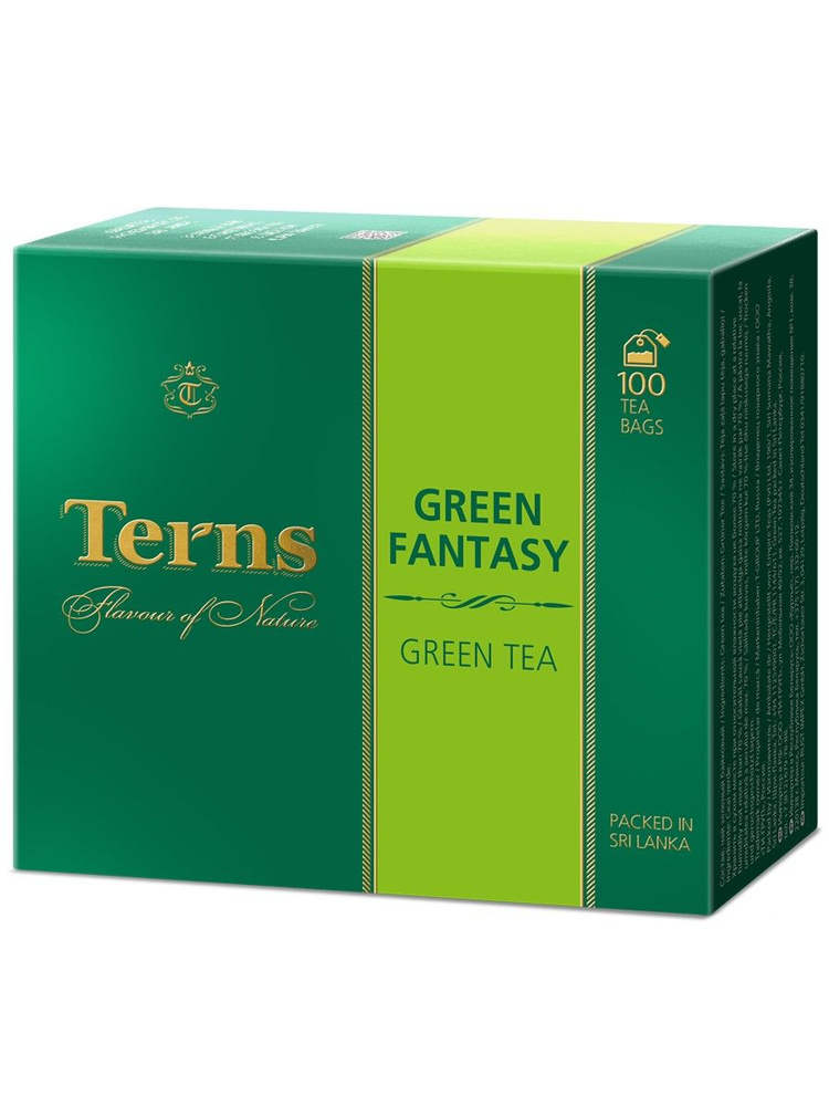 Terns Green Fantasy чай зеленый пакетированный, 100 пак #1