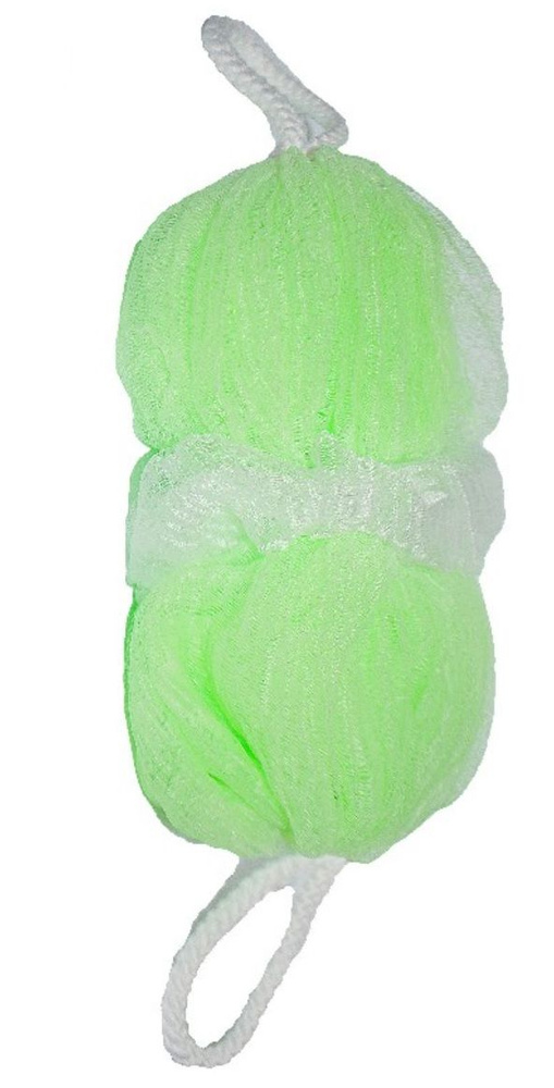 Beauty Format Мочалка синтетическая растягивающаяся, зеленая  #1