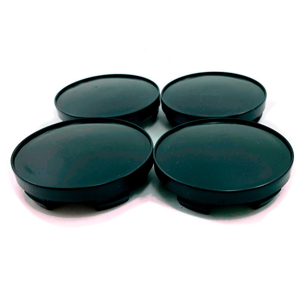 Колпачки на литые диски 60/56/9 мм комплект-4 шт / Заглушки ступицы 60 мм пластиковые черные  #1