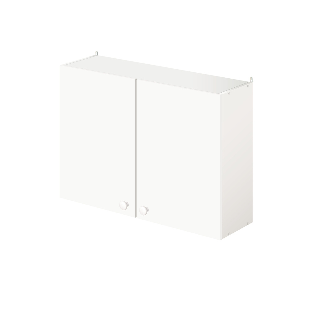 Шкаф настенный кухонный с сушкой для посуды "Стандарт" 80х30х63 см (белый)  #1