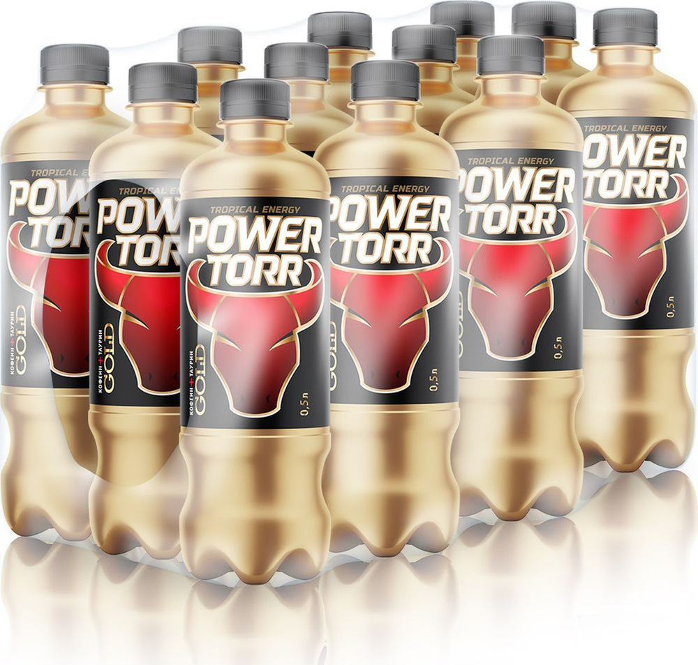 Энергетический напиток Power Torr Gold, 12 шт по 500 мл #1