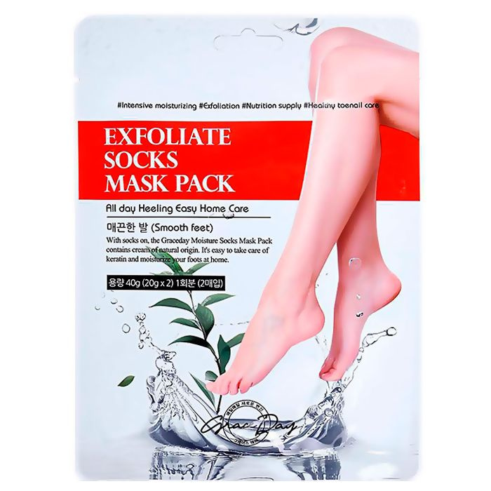 Grace Day Маска для ног питательная Exfoliate socks mask pack, 20 гр*2 шт #1