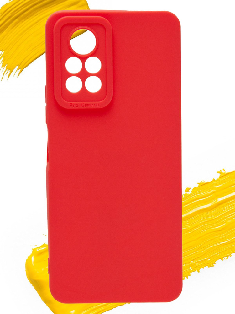 Чехол для Infinix Note 11 Pro / чехол на инфиникс нот 11 про с защитой камеры красный  #1