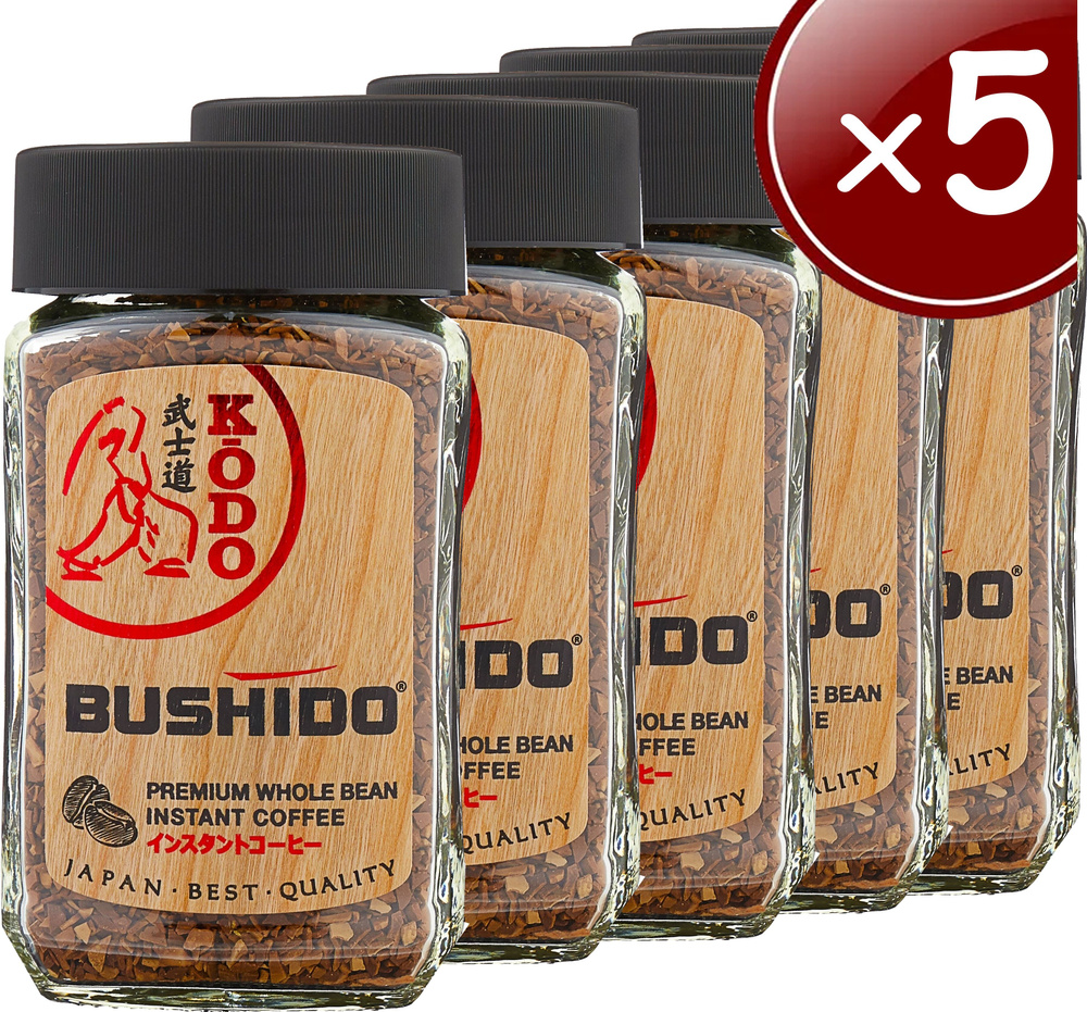 Кофе растворимый Bushido Kodo 95 г, 5 банок #1