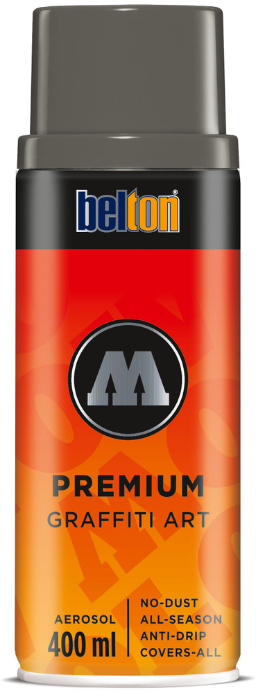 Аэрозольная краска для граффити и дизайна Molotow Belton PREMIUM #216 / 327102 dark grey neutral  #1