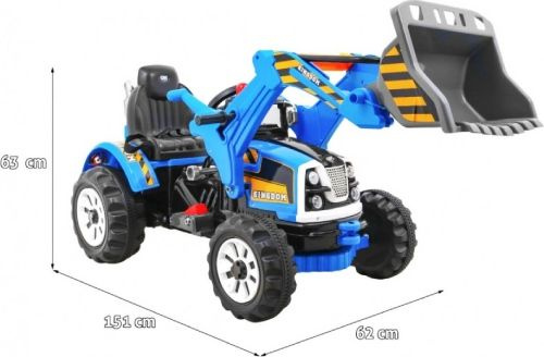 Детский электромобиль трактор на аккумуляторе 12V / синий - JS328A-BLUE  #1