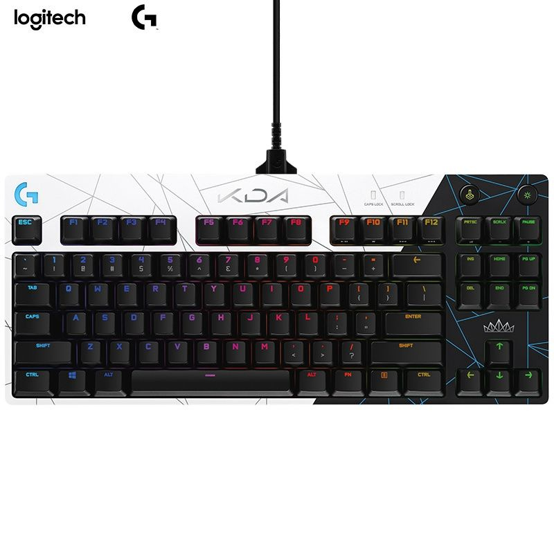 Logitech G Игровая клавиатура проводная Logitech G PRO KDA, Английская раскладка, черно-серый  #1