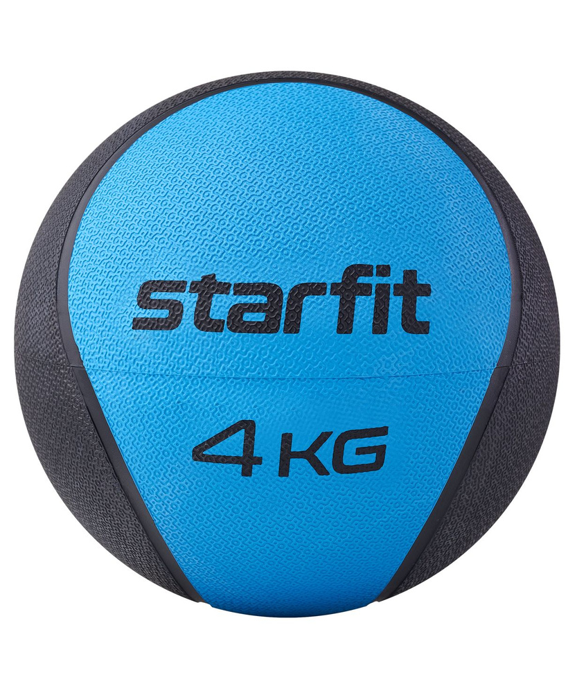 Мяч для фитнеса, Медбол высокой плотности GB-702, 4 кг, 22.8 см, синий. Starfit.  #1