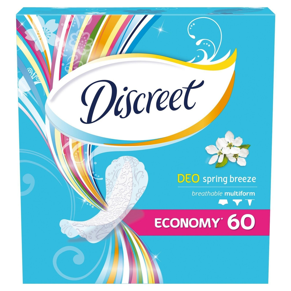 Ежедневные прокладки Always Discreet, Deo Spring Breeze Multiform, 60 шт #1