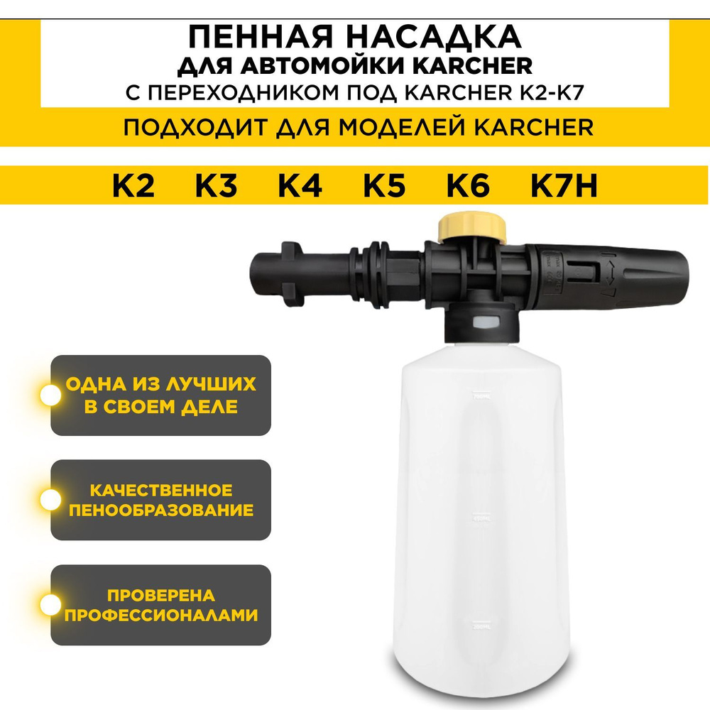 Пенная насадка (пеногенератор) для моек высокого давления Karcher (Керхер) (Совместимость: Karcher серии #1