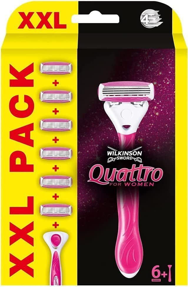 Schick Quattro for Women / Бритвенный женский станок с 6 сменными кассетами.  #1