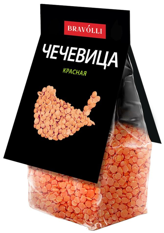 Чечевица Bravolli! красная 350г х 3шт #1