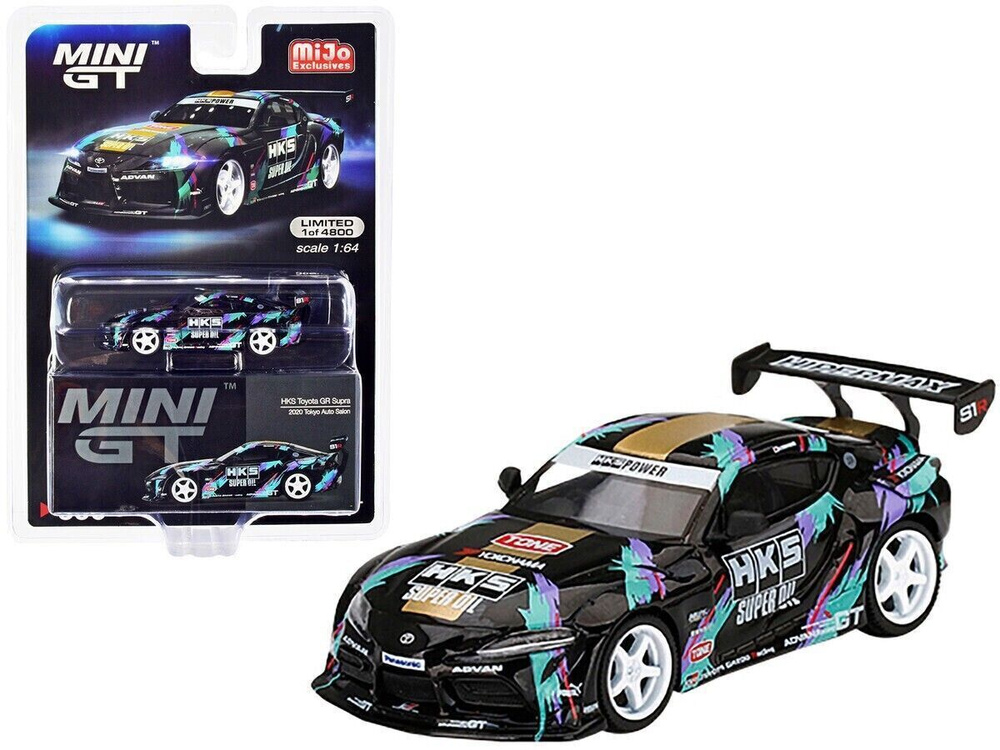 Модель коллекционная Mini GT 1:64 HKS Toyota GR Supra (A90) 2020 Tokyo Auto Salon Mijo Exclusive  #1