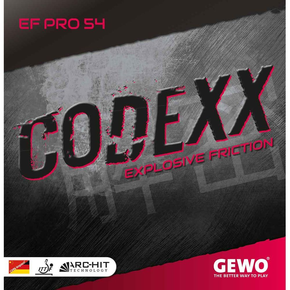 Накладка ракетки для настольного тенниса Gewo CODEXX EF PRO 54 2.0 черная  #1