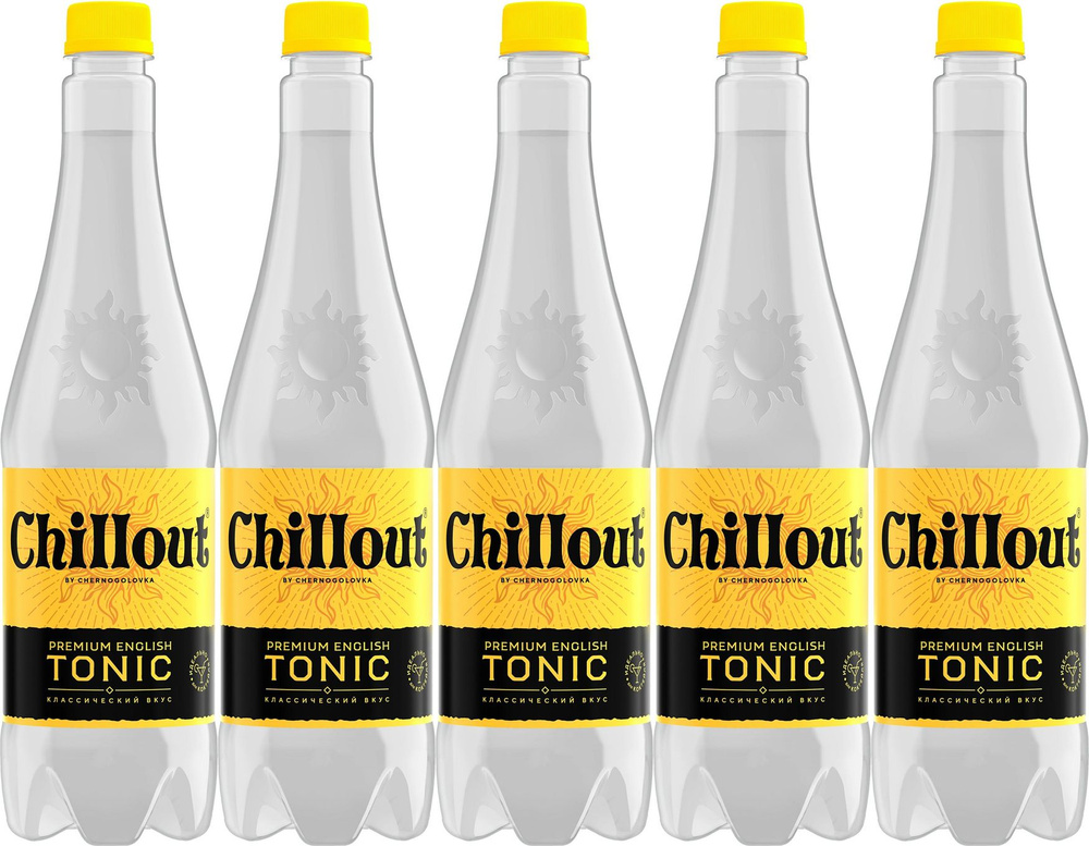 Газированный напиток Chillоut Premium English Tonic 0,9 л, комплект: 5 упаковок по 0.9 л  #1