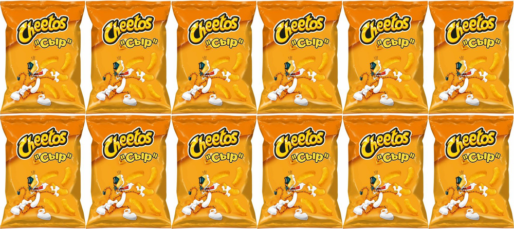Кукурузные палочки Cheetos Сыр, комплект: 12 упаковок по 85 г #1
