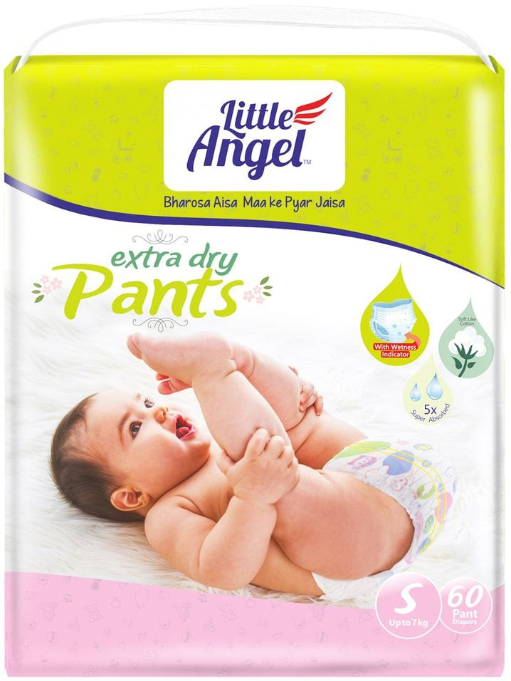 Подгузники-трусики Little Angel Extra Dry 2 S 2-4кг 32-42см 60шт 1шт #1