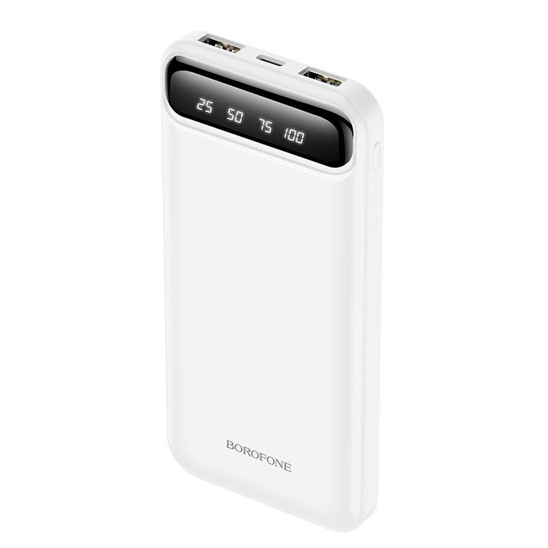 Внешний аккумулятор BOROFONE BJ14, 2xUSB, 10W, 10000mAh, белый. Уцененный товар  #1