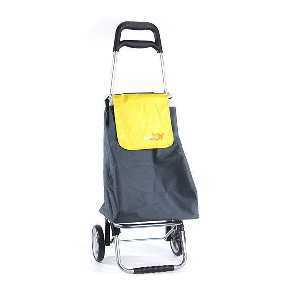 Сумка-тележка хозяйственная для шоппинга на 2-х колесах Joy Home CARGO серый/желтый, до 30 кг, до 45 #1