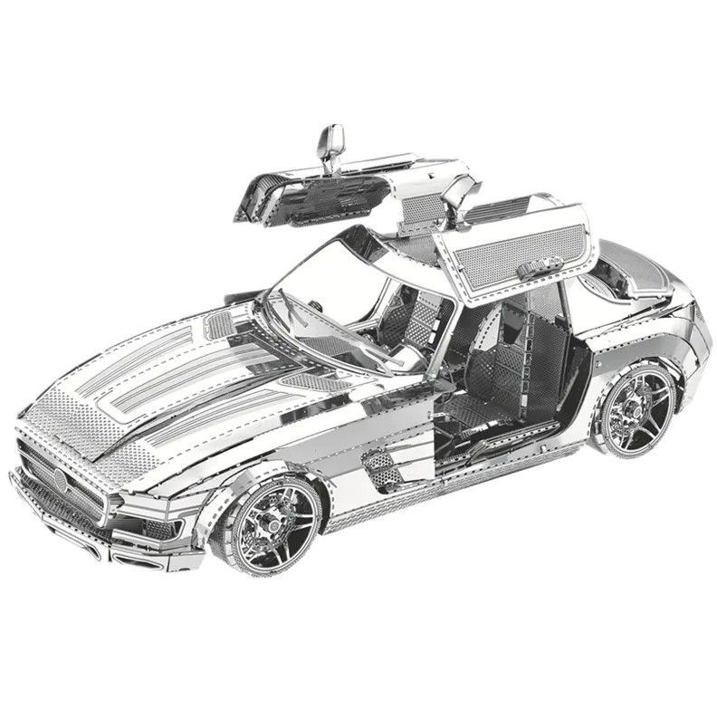 Металлический конструктор / 3D конструктор / Сборная модель 3D Metal Model Машина Делориан Назад в будущее #1