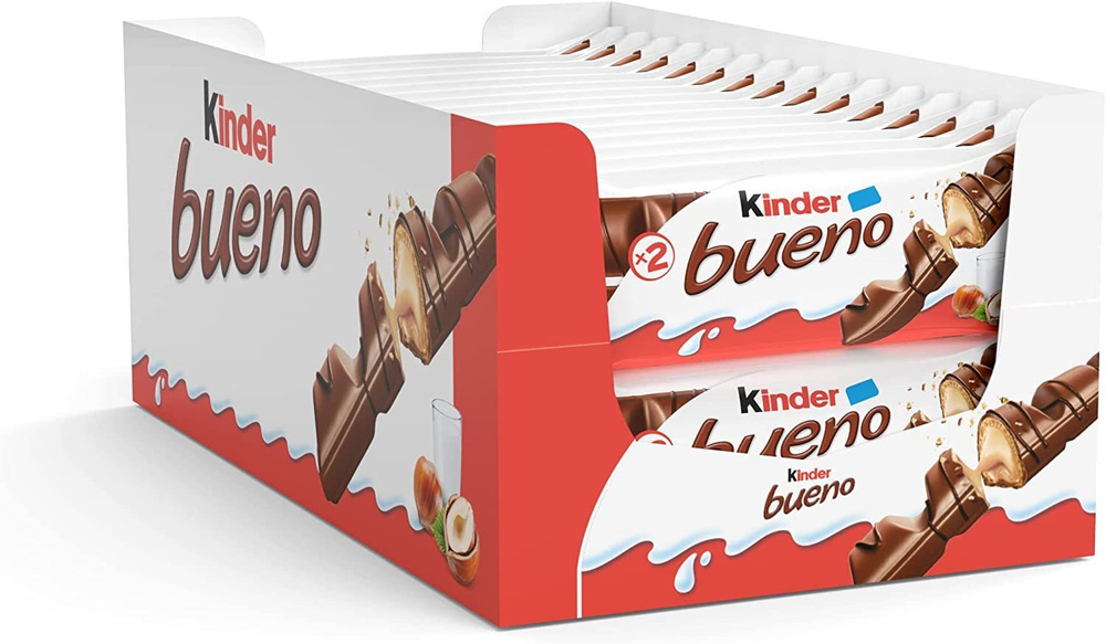 Хрустящие вафли Kinder Bueno в молочном шоколаде 43 г 30 шт #1