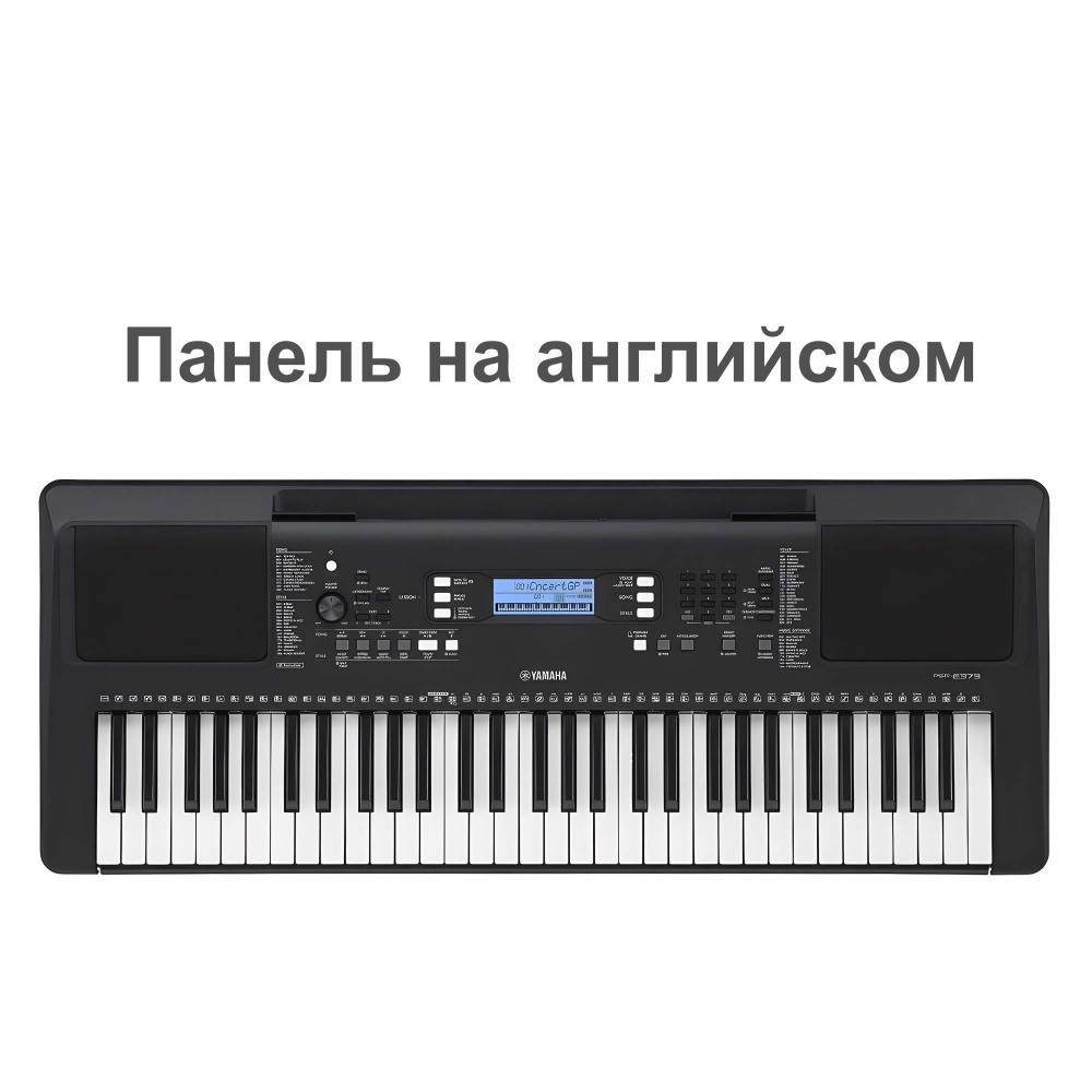 (Панель на английском) YAMAHA PSR-E373 61-клавишный профессиональный синтезатор для начинающих  #1