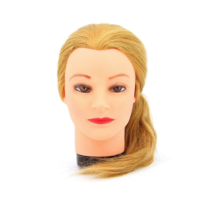 Голова-манекен учебная "блондинка" для парикмахеров DEWAL M-4151L-408  #1