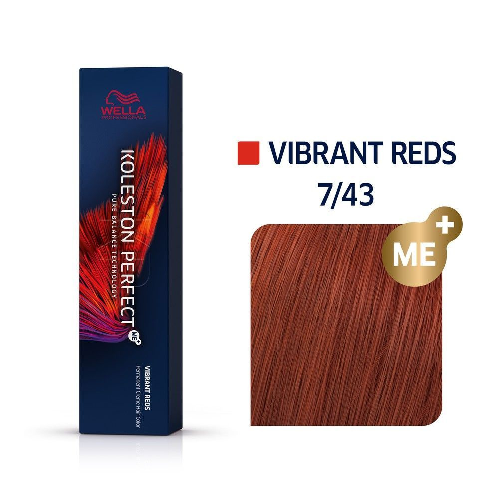 Wella Professionals Koleston Perfect Me+ Стойкая краска для волос 7/43 Красный тициан, 60 мл  #1