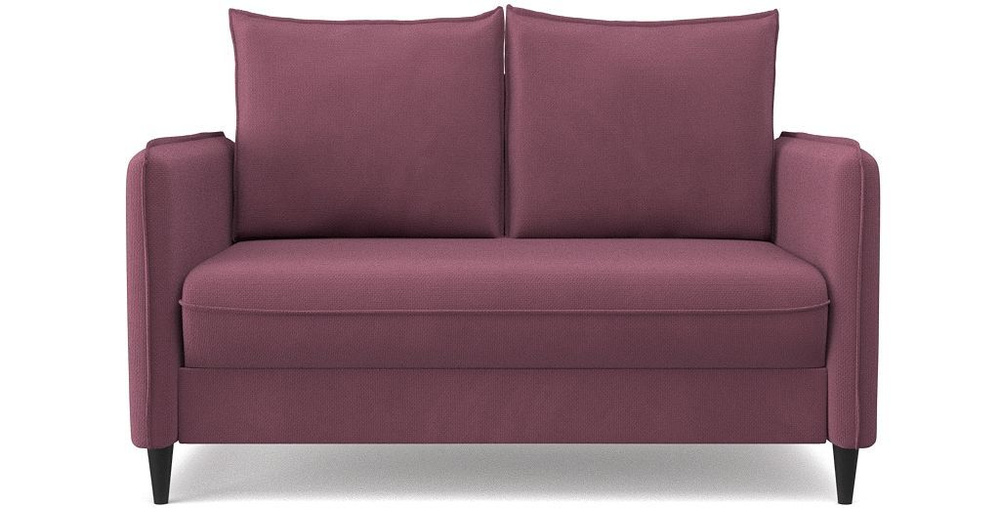 Диван-кровать раскладной PUSHE Фьорд Smart 120, велюр, темно-розовый  #1