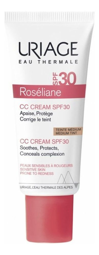 Uriage CC крем для чувствительной кожи лица Roseliane Cream Medium Tint SPF30 40 мл  #1