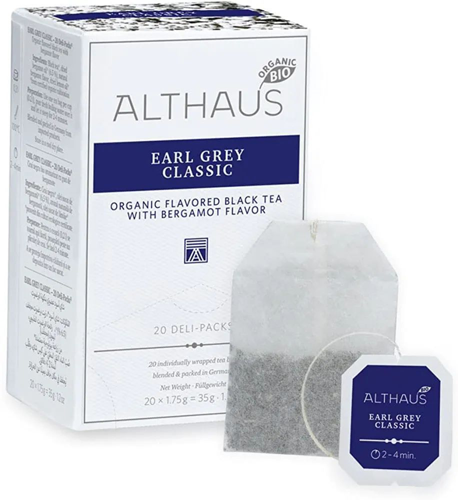 Чай Althaus Deli Packs Earl Grey Classic черный с бергамотом 1.75 гр 20 пакетиков  #1