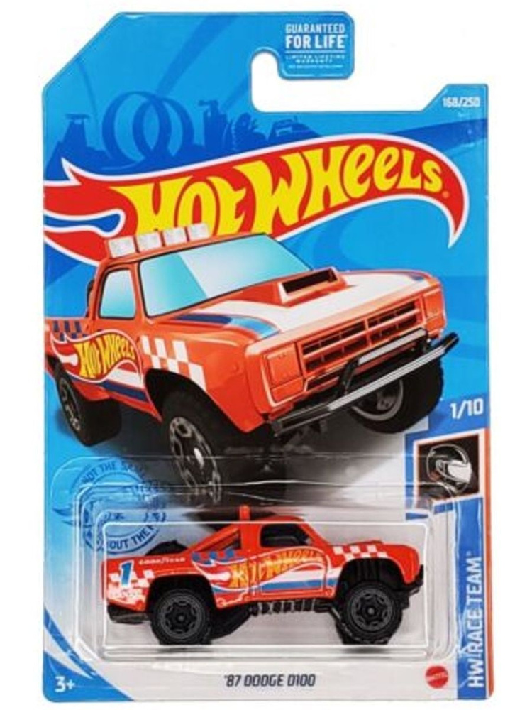 GTC30 Машинка металлическая игрушка Hot Wheels коллекционная модель 87 DODGE D100 оранжевый  #1