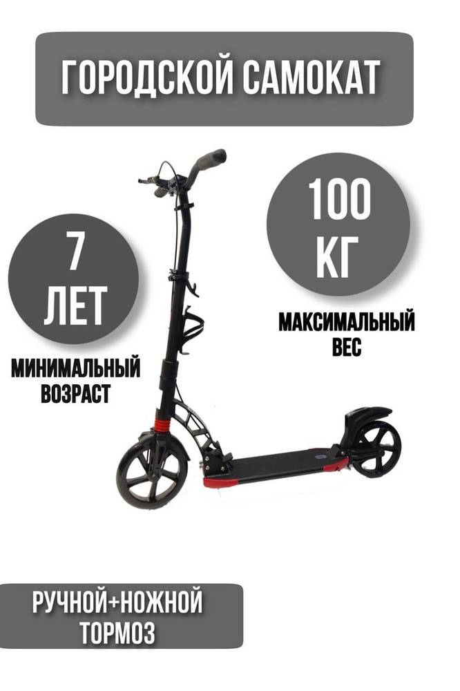 Городской самокат D-Max 230 Pro черный #1