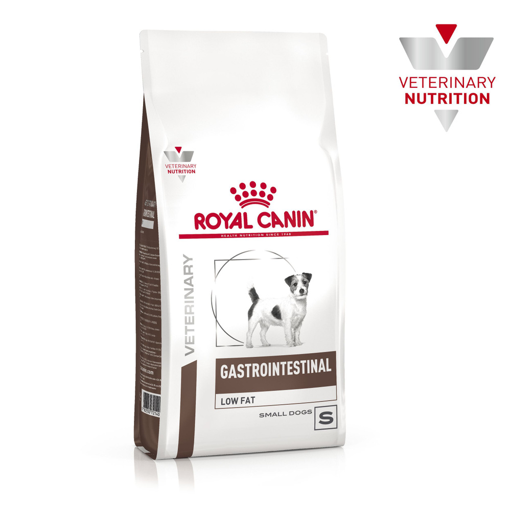 Корм сухой полнорационный диетический Royal Canin GASTROINTESTINAL SMALL DOG LOW FAT для взрослых собак #1