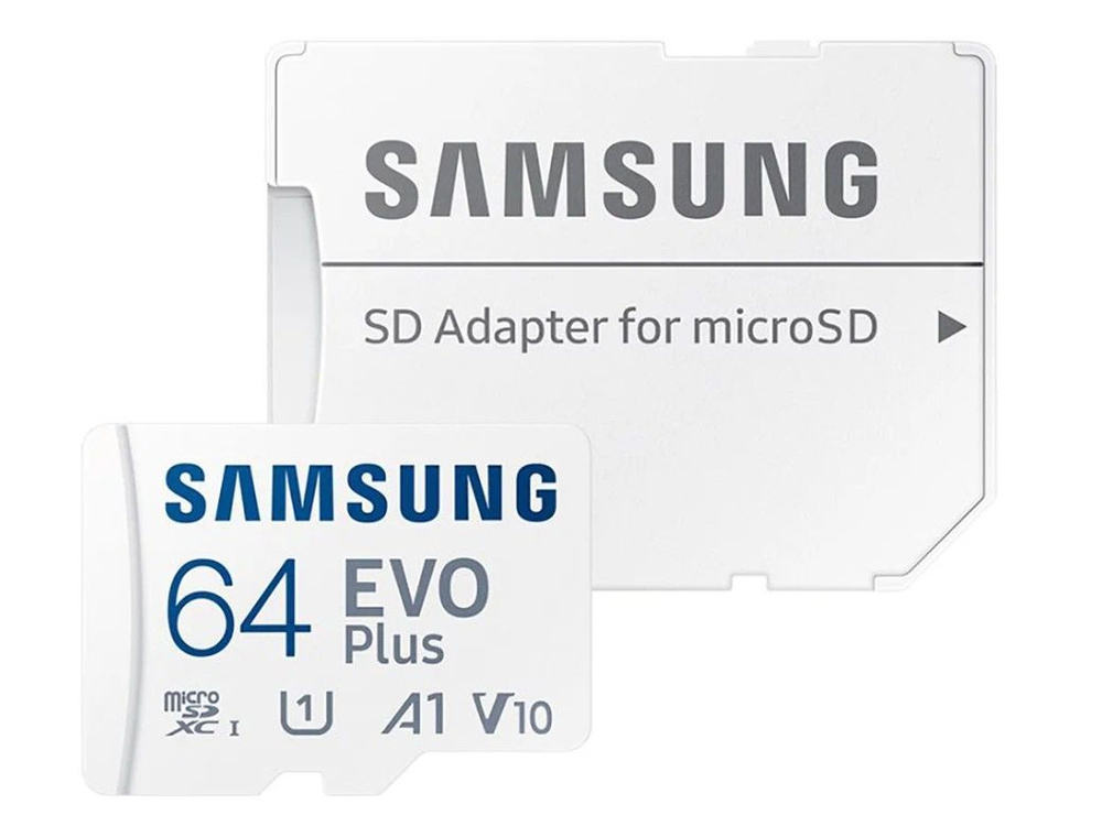 Карта памяти Samsung microSDXC EVO Plus Class10 UHS-I U1 (130MB/s) 64GB + ADP (EU) #1