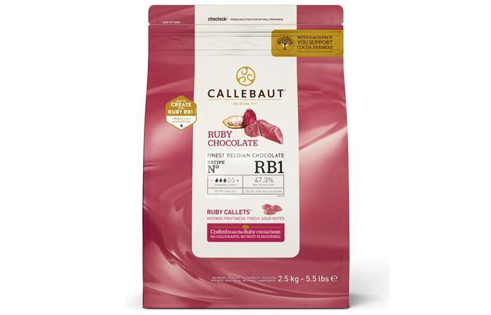 Рубиновый шоколад Callebaut Ruby RB1 47,3% какао (CHR-R35RB1-E4-U70) 2,5 кг #1