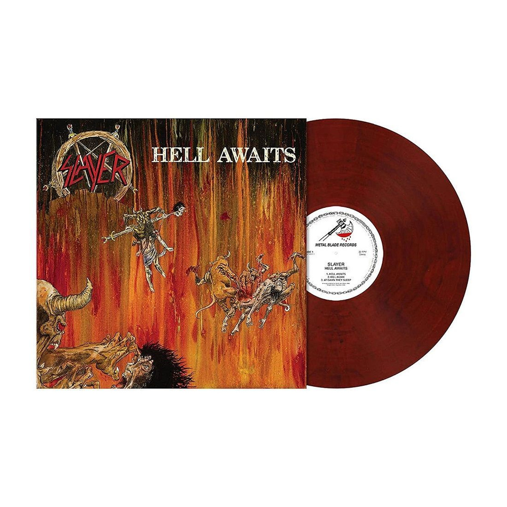 SLAYER. Hell Awaits (LP Ltd/Velvet Red Marbled Vinyl) #1