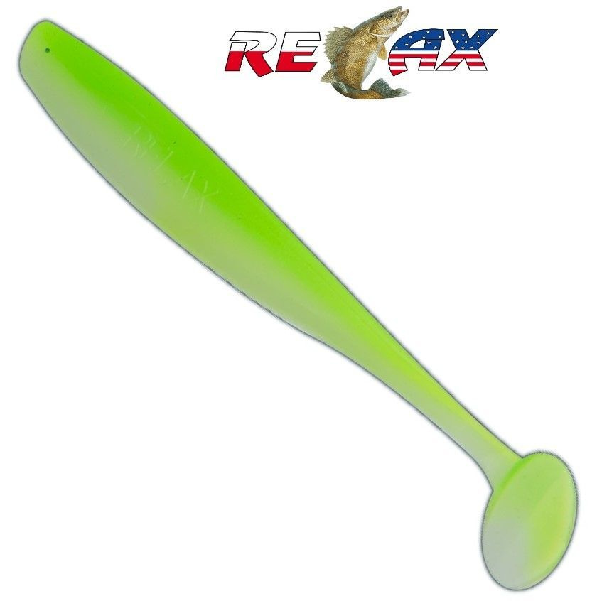 Приманка силиконовая Relax Bass 2.5" (10шт) цв. L195 / Вес 2,1гр / Для летней рыбалки / Мягкая приманка #1