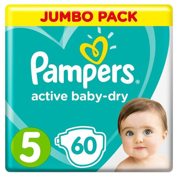 Подгузники Pampers Active Baby 5 джуниор (11-18кг) 60 шт #1